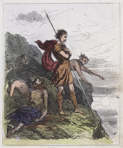 Llewellyn on the Mountains (coloured engraving) 作者 英语学校