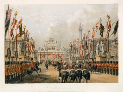伦敦桥由1863年3月7日伦敦尊贵的炮兵公司保管 作者 英语学校