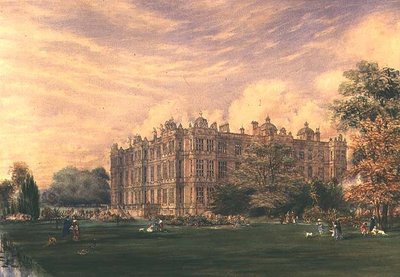 威尔特郡朗利特宫，约1850年（水彩）。 作者 英语学校