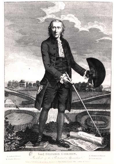 乔治戈登勋爵（1752-93）1780 作者 英语学校