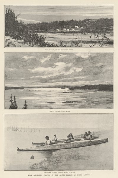朗斯代尔勋爵在北美北极地区的旅行（版画） 作者 英语学校