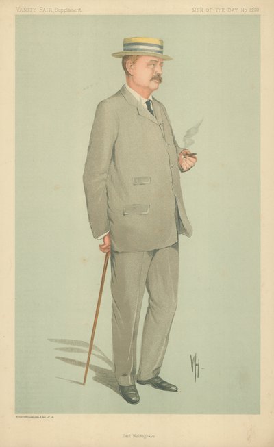 Lord Waldegrave，Earl Waldegrave，1912年10月9日，名利场漫画 作者 英语学校