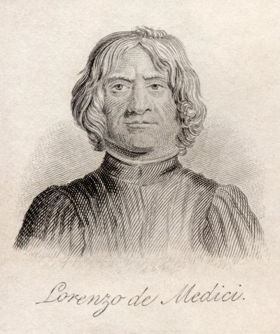 Lorenzo de Medici，来自&39;Crabb&39;s Historical Dictionary&39;，于1825年出版 作者 英语学校