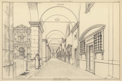 Lower Loggia, Loreto, Italy (litho) 作者 英语学校