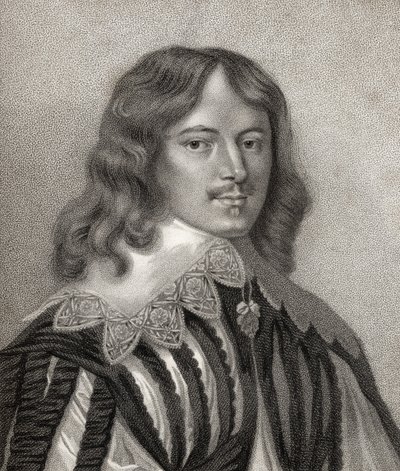 Lucius Cary，由Bocquet雕刻，插图来自&39;皇家和贵族作家目录，第五卷&39;，于1806年出版（版画） 作者 英语学校