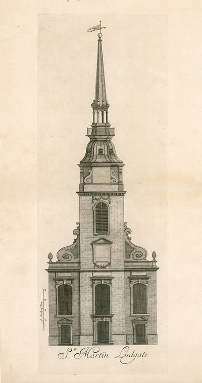 Ludgate Hill，St Martin Ludgate 作者 英语学校