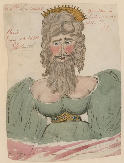 Mademoiselle Latouch，胡子女士（wc在纸上） 作者 英语学校