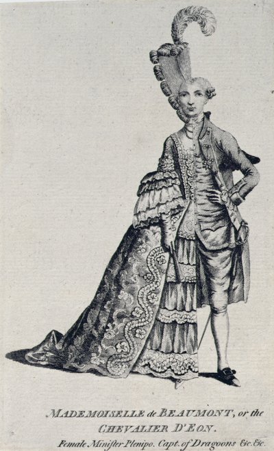 Mademoiselle de Beaumont或Chevalier dEon，1762-63 作者 英语学校