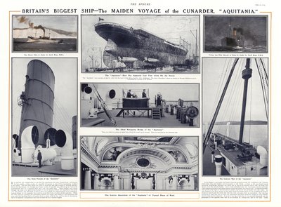 Cunard班轮Aquitania的少女航行，1914年 作者 英语学校