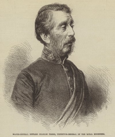皇家工程师监察长爱德华·查尔斯·弗罗姆少将（雕刻） 作者 英语学校