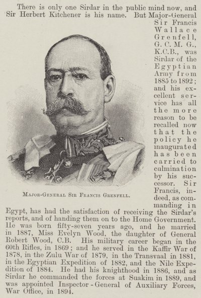 弗朗西斯-格伦费尔爵士少将（雕刻）。 作者 英语学校