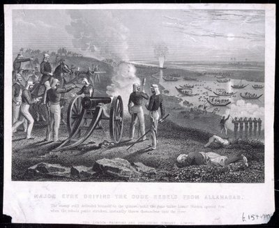 主要的艾尔从阿拉哈巴德驾驶Oude Rebels，出版了1857年的伦敦印刷出版有限公司 作者 英语学校
