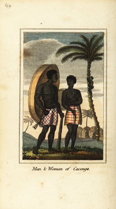 Cacongo 的男人和女人，在 Loango 海岸 作者 英语学校