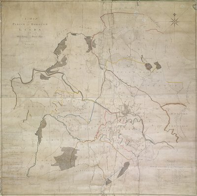 约翰-图克测量的利兹地图 作者 英语学校