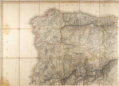 Map of Spain said to have been used by the Duke of Wellington 作者 英语学校