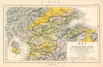 苏格兰煤田地图（彩色石印版） 作者 英语学校