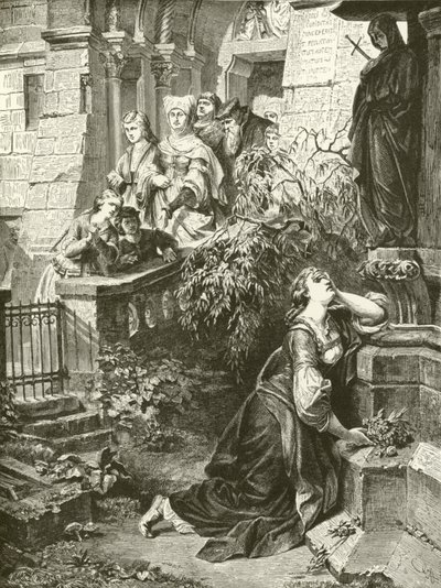 玛格丽特在Mater Dolorosa（凹版印刷）之前 作者 英语学校