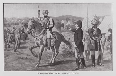 Marquess Wellesley and the Nizam (石版画) 作者 英语学校