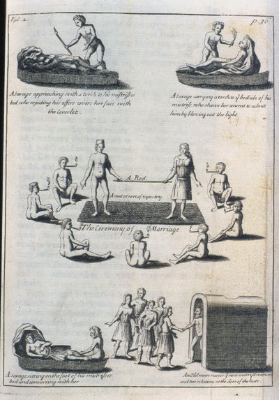 婚姻习俗，1703（雕刻 作者 英语学校