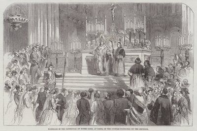 Marriage in the Cathedral of Notre Dame, at Paris, of the Couples portioned by the Emperor (engraving) 作者 英语学校