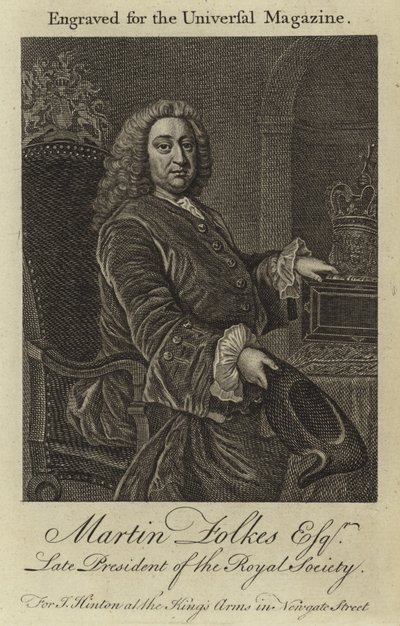 Martin Folkes Esquire，皇家学会的晚期主席 作者 英语学校