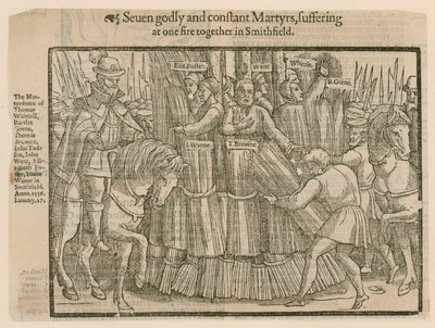 在史密斯菲尔德被烧死的烈士（雕刻） 作者 英语学校