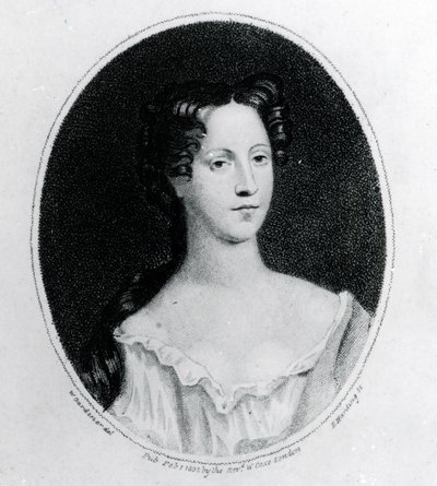 Robert Walpole的妻子Mary Burwell，1802年由W. Gardiner制作的版画（雕刻） 作者 英语学校
