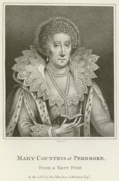 Mary, Countess of Pembroke (engraving) 作者 英语学校