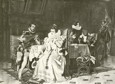Mary Stuart和Rizzio（凹版） 作者 英语学校