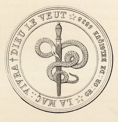 共济会封印，来自“共济会的历史，第三卷”，由托马斯·C·杰克出版，伦敦，1883年 作者 英语学校