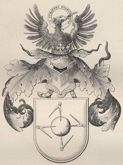 Masonic印章，来自“共济会的历史，第二卷”，由Thomas C. Jack，1883年伦敦出版 作者 英语学校