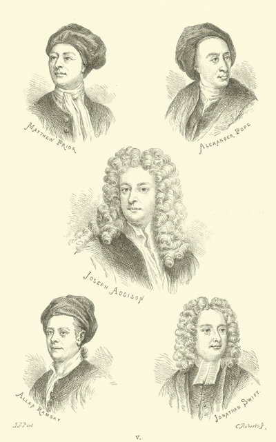 Matthew Prior，Alexander Pope，Joseph Addison，Allan Ramsay，Jonathan Swift 作者 英语学校