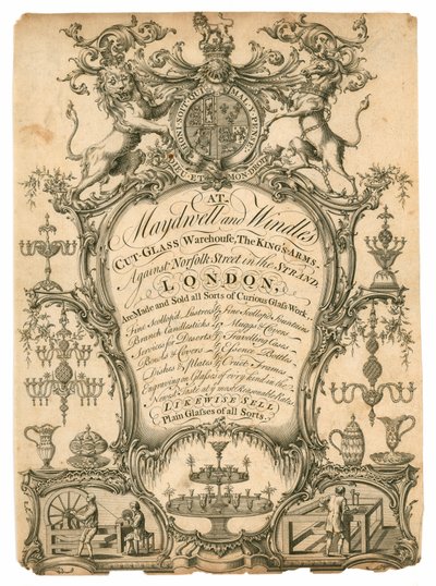 Maydwell和Windle，切割玻璃仓库，交易卡 作者 英语学校