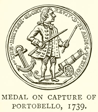 1739年获得波托贝洛的勋章 作者 英语学校