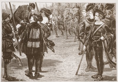 查尔斯皇帝和新教王子的会面，James Aitken Wylie（1808-1890），酒吧的新教历史插图。 1878年 作者 英语学校