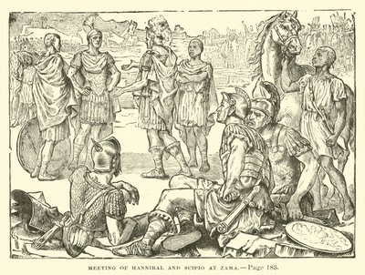 在Zama会见Hannibal和Scipio 作者 英语学校