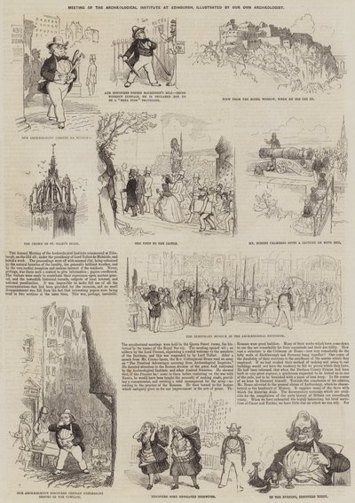 爱丁堡考古研究所会议（版画） 作者 英语学校
