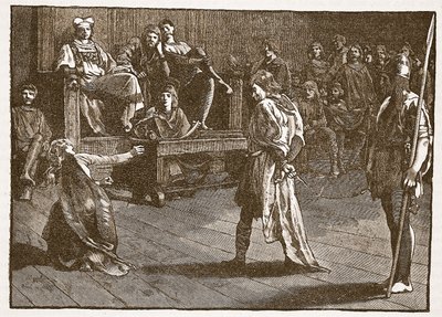 Shires-Moot会议，c.835，来自卡塞尔斯画报英国历史的插图（棕褐色照片） 作者 英语学校