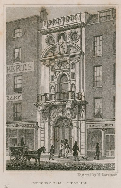 Mercers Hall，Cheapside，伦敦 作者 英语学校