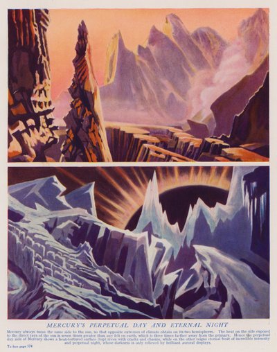 水星的永昼与永夜（彩色石版画） 作者 英语学校