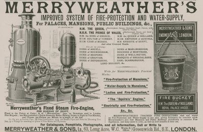 Merryweathers改进了消防和供水系统 作者 英语学校