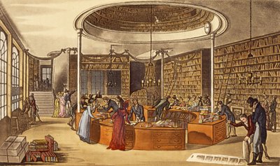 Messrs Lackington Allen and Co.，1809，书商缪斯神庙，芬斯伯里广场，来自Ackermanns艺术，文学，商业，制造，时装和政治，酒吧。 1809年（手工公司 作者 英语学校