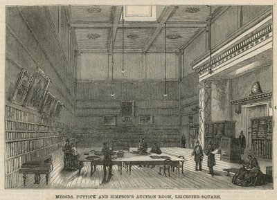 Messrs Puttick和辛普森一家拍卖室，莱斯特广场，伦敦 作者 英语学校