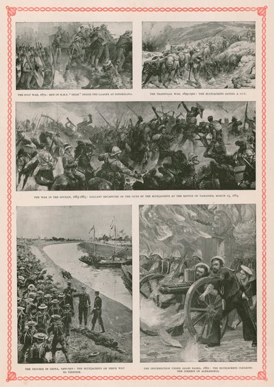 Military actions involving British sailors during the reign of Queen Victoria: the Zulu War, the Boer War, the Mahdist Revolt in the Sudan, the Boxer Rebellion and the Anglo-Egyptian War (photogravure) 作者 英语学校