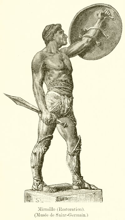 Mirmillo（恢复）。 （圣日耳曼博物馆） 作者 英语学校