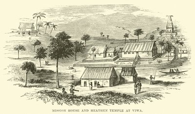 Mission House和Viwa的异教徒寺庙 作者 英语学校