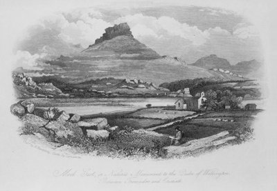 Moel Gest，或自然的惠灵顿公爵纪念碑，在Tremadoc和Criccieth之间 作者 英语学校