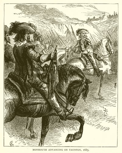 蒙茅斯于1685年在汤顿推进 作者 英语学校
