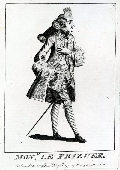 蒙斯。 Frizuer，1771年 作者 英语学校