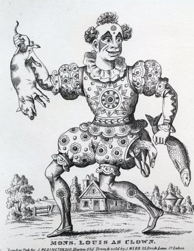 蒙斯。路易斯作为小丑，约翰雷丁顿出版，1860-1872 作者 英语学校